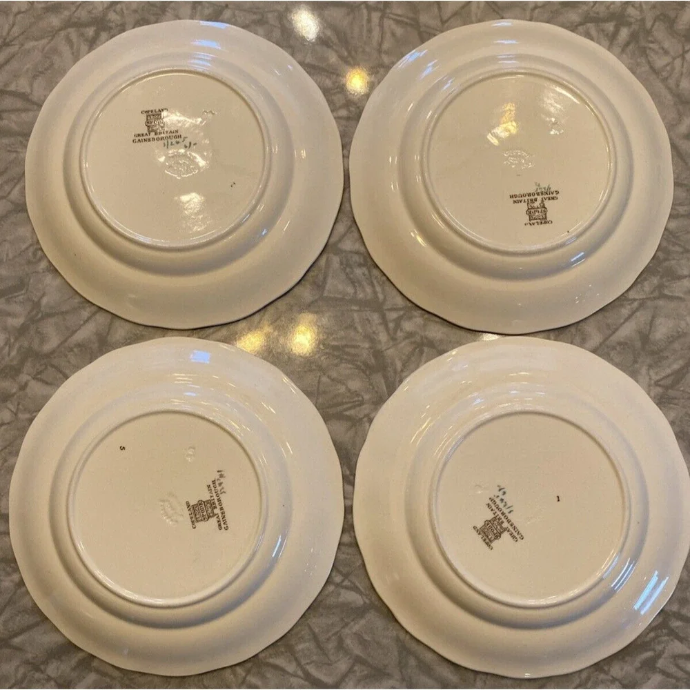 SPODE Copeland Great Britain GAINSBOROUGH Bread PLATES 6.75” Set of 4 Vintage